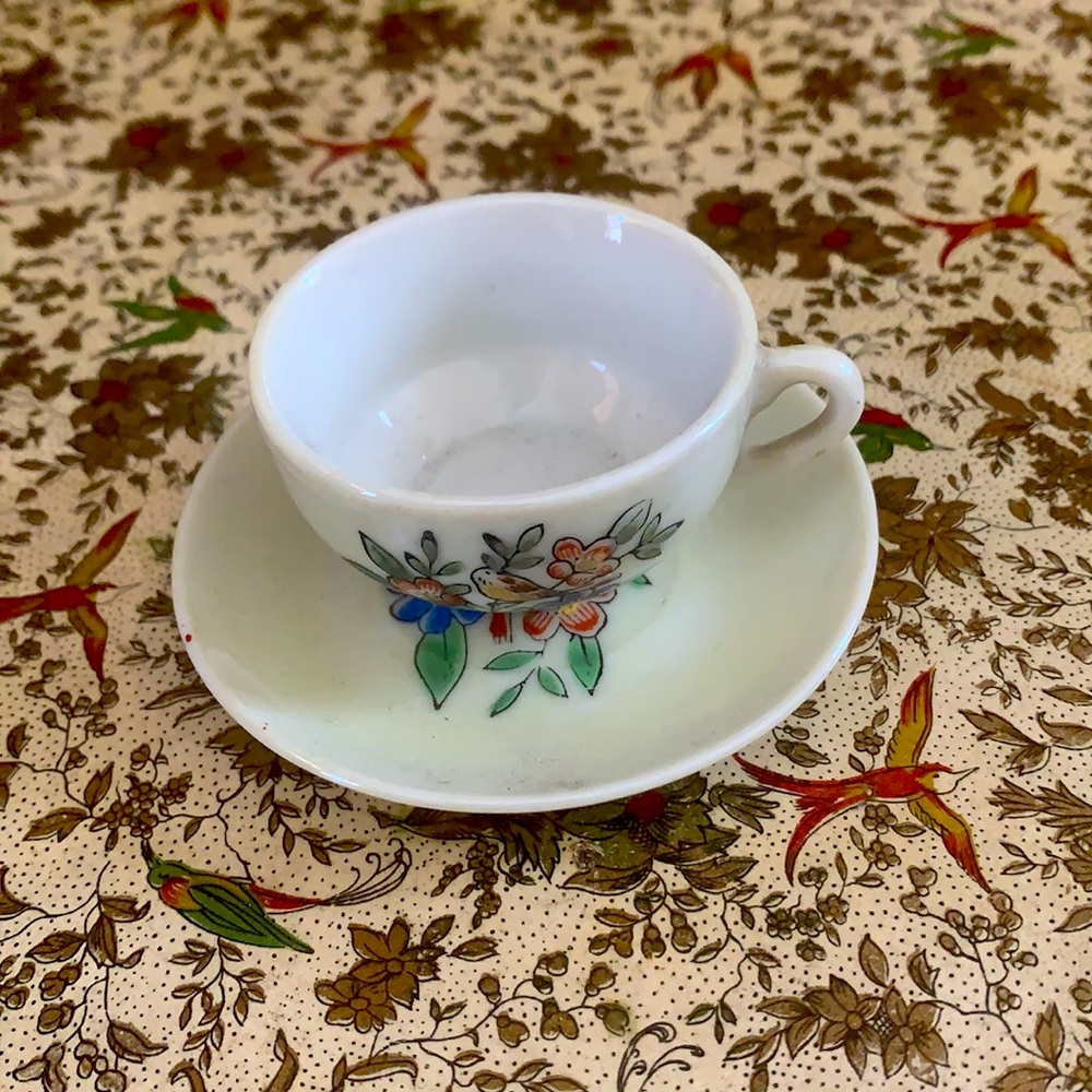 Miniature Vintage Tea Cup and saucer Vintage